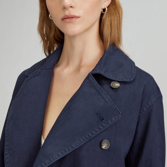 EVERLANE The Organic Cotton Herringbone Jacket NWT - Picture 2 of 12